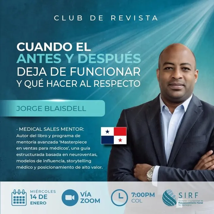 Afiche del Club de Revista: Cuando el antes y después deja de funcionar, y qué hacer al respecto, con Jorge Blaisdell